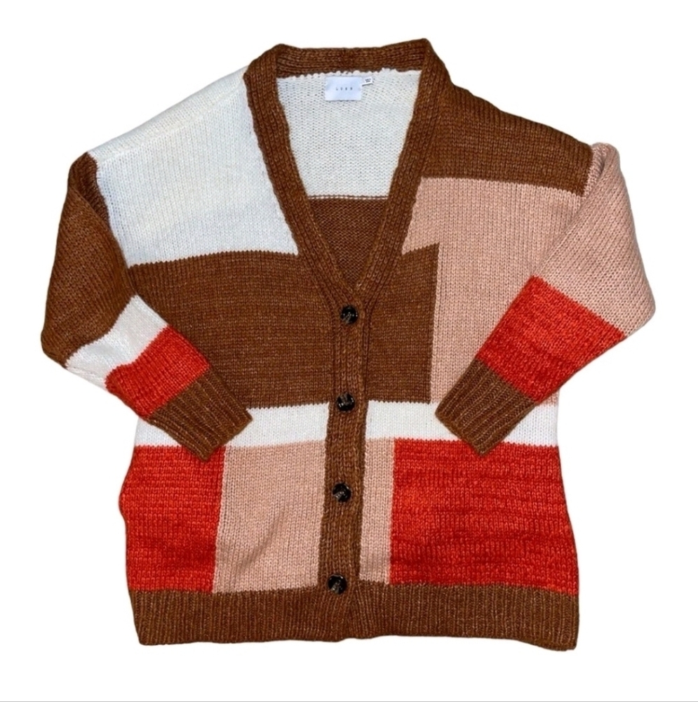 Lush Colorblock Cardigan - Picture 9 of 10
